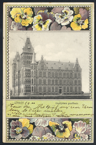 606104 Gezicht op het Ooglijdersgasthuis (Nederlandsch Gasthuis voor Behoeftige en Minvermogende Ooglijders, F.C. ...